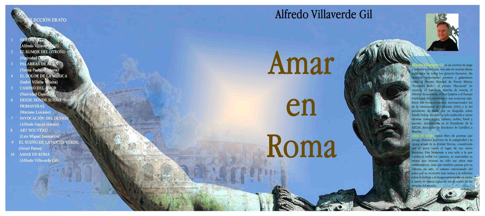 Presentación del libro “Amar en Roma” de Alfredo Villaverde Gil